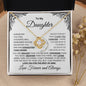 TO MY DAUGHTER | YOU ARE BRAVER, SMARTER, STRONGER | LOVE KNOT NECKLACE