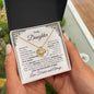 TO MY DAUGHTER | YOU ARE BRAVER, SMARTER, STRONGER | LOVE KNOT NECKLACE