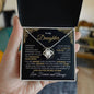TO MY DAUGHTER | YOU ARE BRAVER, STRONGER, AND SMARTER THAN YOU THINK | LOVE KNOT NECKLACE