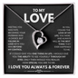 To My Love Necklace - Gift for Wife | Girlfriend | Fiancé | Partner