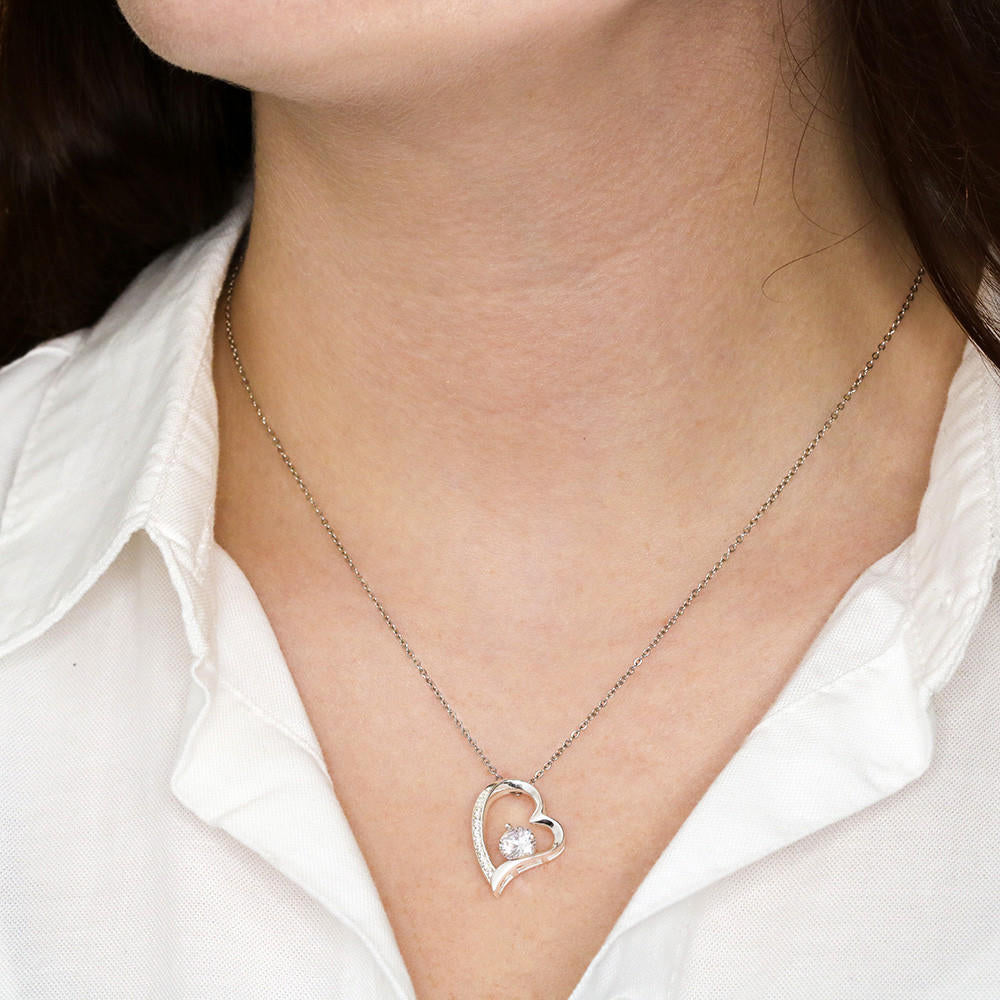 Special Gift for Wife "A Miracle in Every Way" Gold Heart Necklace