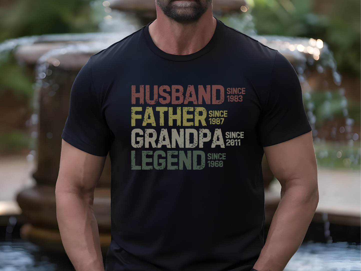Husband, Father, Grandpa, Legend - Personalized Shirt for Him