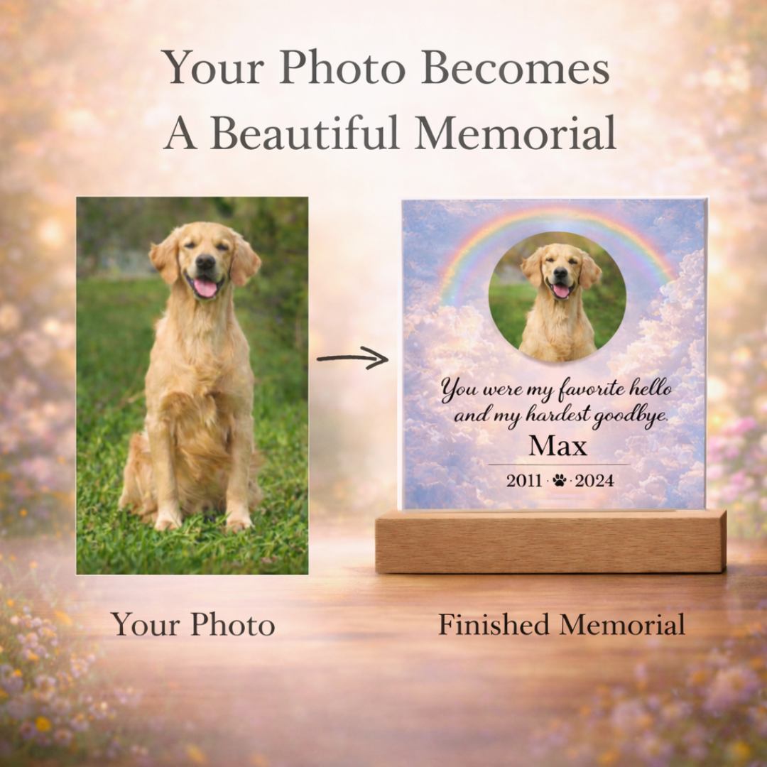 Rainbow Bridge Pet Memorial Plaque