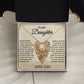 "BELIEVE IN YOURSELF" LOVE KNOT NECKLACE - DAUGHTER GIFT