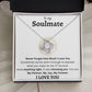 Never Forget How Much I Love You | To My Soulmate | Love Knot Necklace