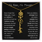 No Rain, No Flowers | Birth Flower Name Necklace