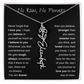No Rain, No Flowers | Birth Flower Name Necklace