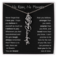 No Rain, No Flowers | Birth Flower Name Necklace