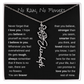 No Rain, No Flowers | Birth Flower Name Necklace