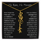 No Rain, No Flowers | Birth Flower Name Necklace