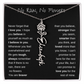 No Rain, No Flowers | Birth Flower Name Necklace