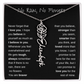 No Rain, No Flowers | Birth Flower Name Necklace
