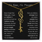 No Rain, No Flowers | Birth Flower Name Necklace