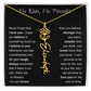 No Rain, No Flowers | Birth Flower Name Necklace