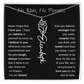 No Rain, No Flowers | Birth Flower Name Necklace