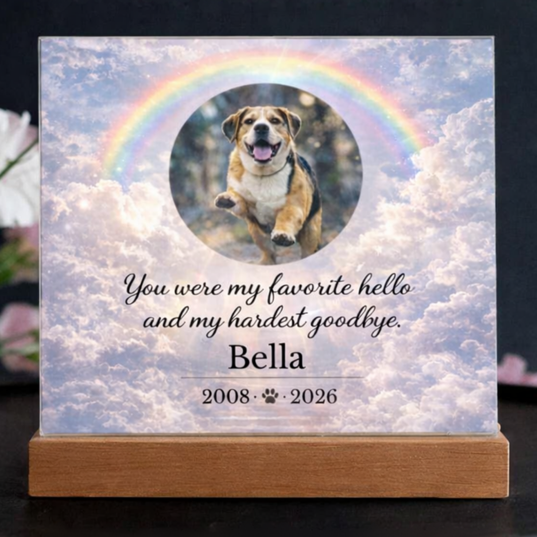Rainbow Bridge Pet Memorial Plaque